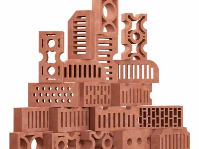 Building bricks 3D model