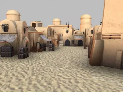 Tatooine environment 3D model