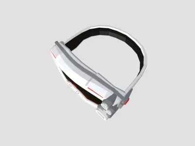SciFi Glasses Low Poly A08 - Character Design Low-poly 3D model