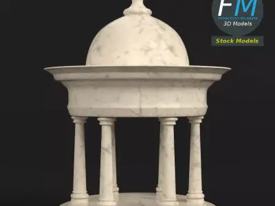 Garden kiosk pavilion 1 3D model