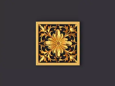 rosette dekor 3D model 39