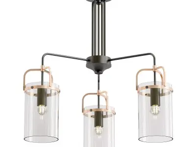 rivoli-annegret-4082-303-b0051267 three light chandelier with... 3D model