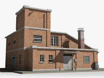 Factory xx30 Low-poly 3D model