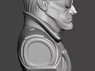 Terminator Bust 3D print model