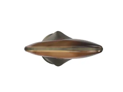 Sculptural Floor Lamp with Bronze-Patina Brass 3D model