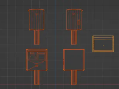 Japanpost Free low-poly 3D model