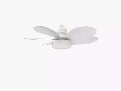 Socket Ceiling Fan With Light and Remote Control 3D model