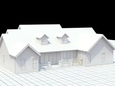 Cottage style house 1 3D model