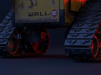 Wall-E wall e robot wallpaper Low-poly 3D model