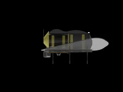 Drone light bulb 3D model