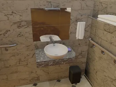 VRHospital Room 3d model Low-poly 3D model