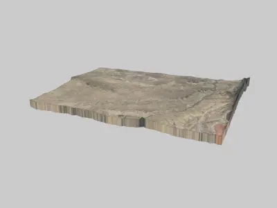 Torreon City Low-poly 3D model