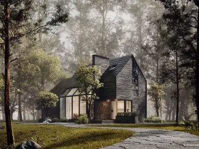 Black House Bluse 3D model