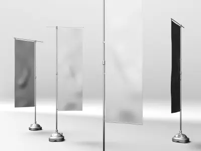 Nobori Flag 3D model