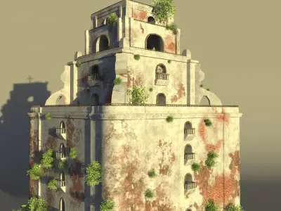 SINKING BELL TOWER 3D model