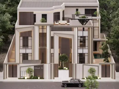 EXTERIOR MODREN VILLA  3D model