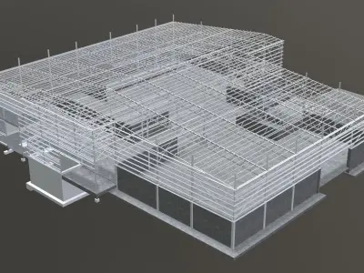 Warehouse structure 2318 3D model
