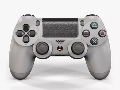 Sony PlayStation 4 Controller Grey 20th Anniversary Edition Low-poly 3D model