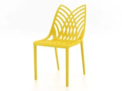Opera plastic chair 3D model
