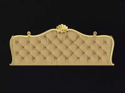 bed headboard 3D model