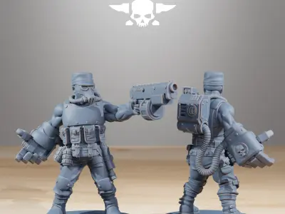 GrimGuard Hunters 3D print model