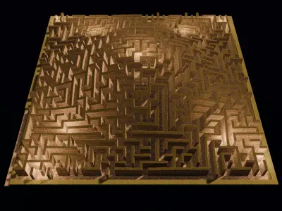 Maze on the hill 26G02 3D model