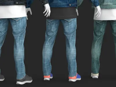  Male Denim Collection Cloth 