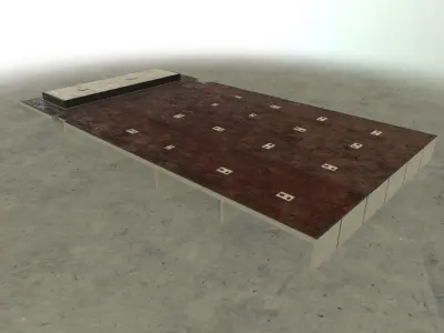 EDDB Hangar 10 Low-poly 3D model