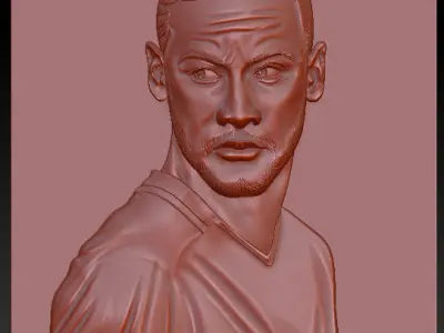 Neymar Jr   file stl OBJ and ZTL  for CNC Free 3D print model