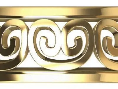 Patterned Ring 3D model Texture Texture shop