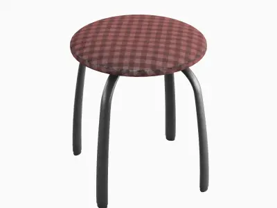 Steel Stool F 05 3D model