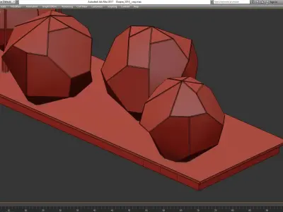 Hand Blown Glass Lighting low poly 3d model Low-poly 3D model