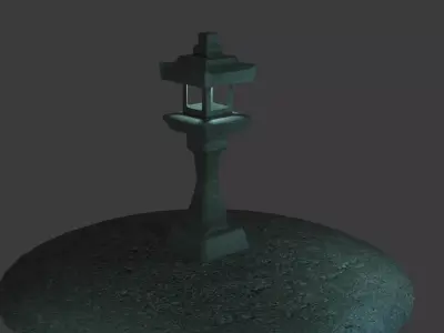 Lighthouse Low-poly 3D model 11