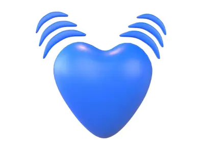 Beating Heart v1 006 Low-poly 3D model