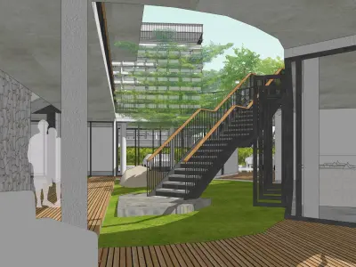 BEACH FRONT RESTAURANT SKP ver2015 3D model