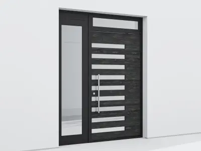 Aluminium door 225 3D model