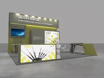 booth design 3D model