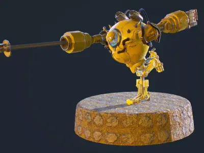 Blitzcranck robot Low-poly 3D model