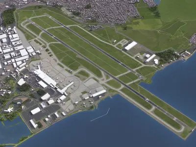 Marseille - Provence Airport - MRS Low-poly 3D model