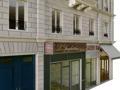 Paris Facade 5 3D model