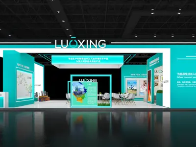 Booth Exhibition Stand Stall 10x15m Height 440cm 4Open 3D model 3D model