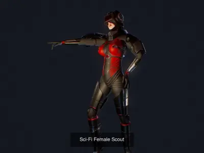 Sci-Fi Characters 3D Model Pack