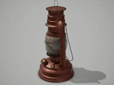 Old Lantern Low-poly 3D model buy