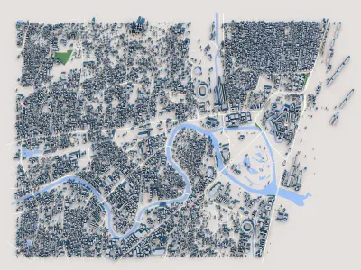 Chennai City India 3D model
