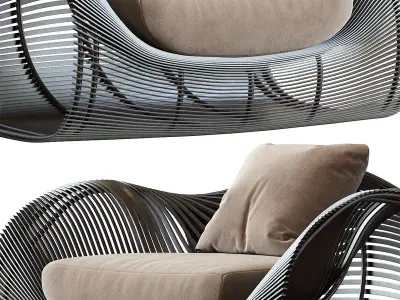 Armchair Lolah 3D model