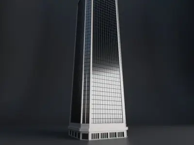 SKYSCRAPER CITY BUILDING 04 Low-poly 3D model