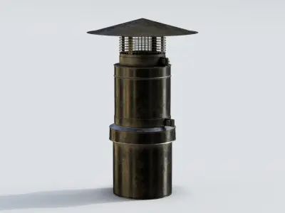 Roof Vent 16 Low-poly 3D model