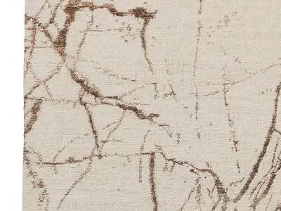 LAKSHMI HAND-KNOTTED WOOL RUG 3D model