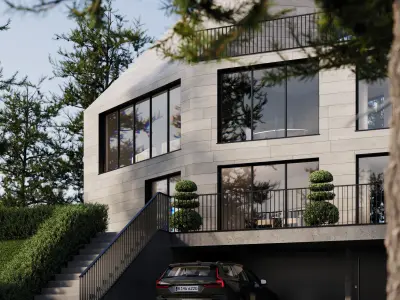 Modern villa - DAY VIEW 3D model