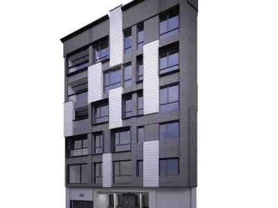 Modern-Classic building 3D Model Pack